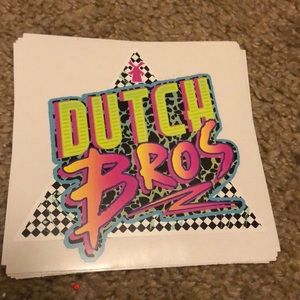 Dutch Bros Retro Sticker Super Rare